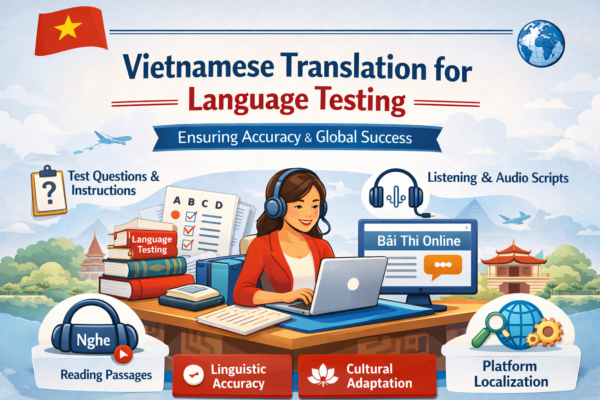 Vietnamese translation for language testing.