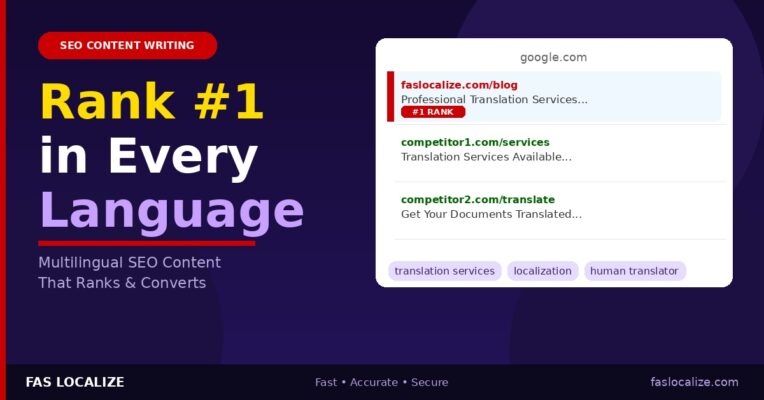 multilingual SEO content writing